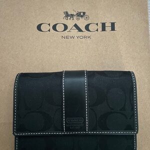 Coach Black Signature Wallet